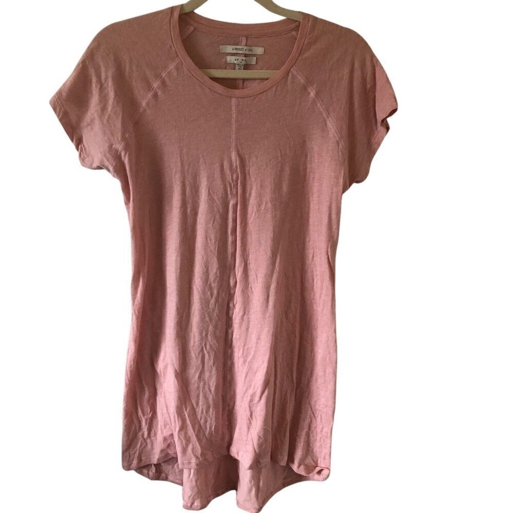 KK INTL T Shirt Tunic Dress Women's size S Organic Cotton Short Sleeve NWT's
